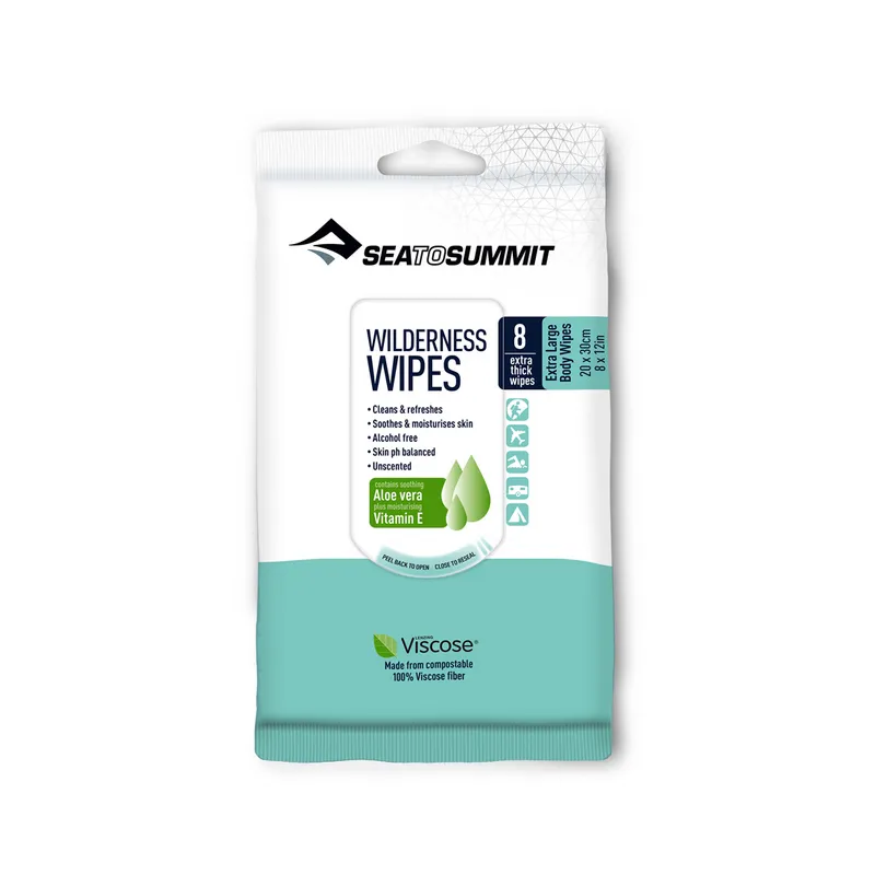 8 lingettes lavantes 20x30 pour le voyage Sea to Summit