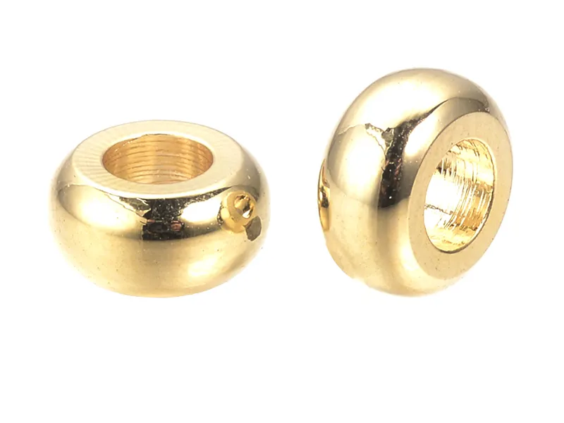 Acheter 10 perles intercalaires donut - plaqué or 18k - 7 x 3,5 mm En ligne