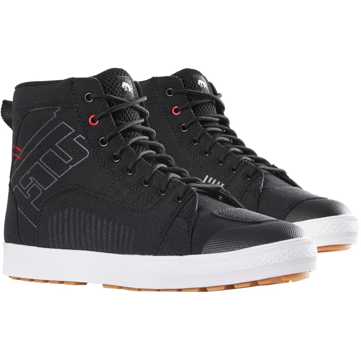 Baskets Furygan Stockton Air D3O® Noir Rouge - Baskets