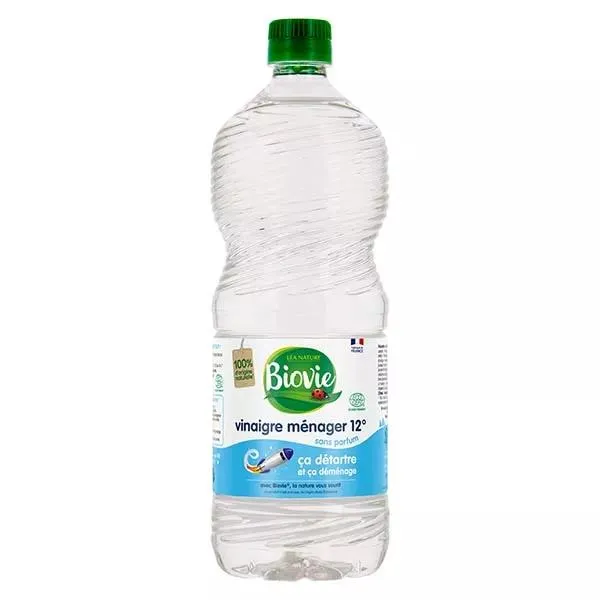 Biovie Entretien Multi-Usages Vinaigre Ménager 12° 1L