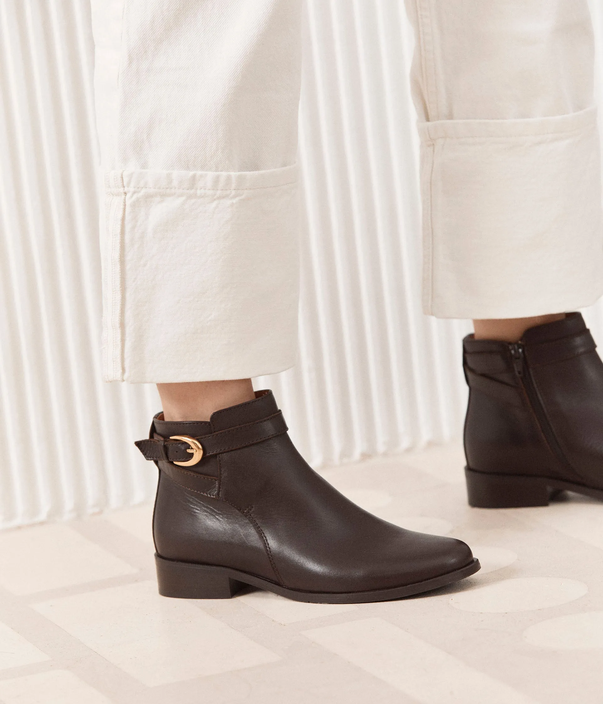 Bottines plates Simone