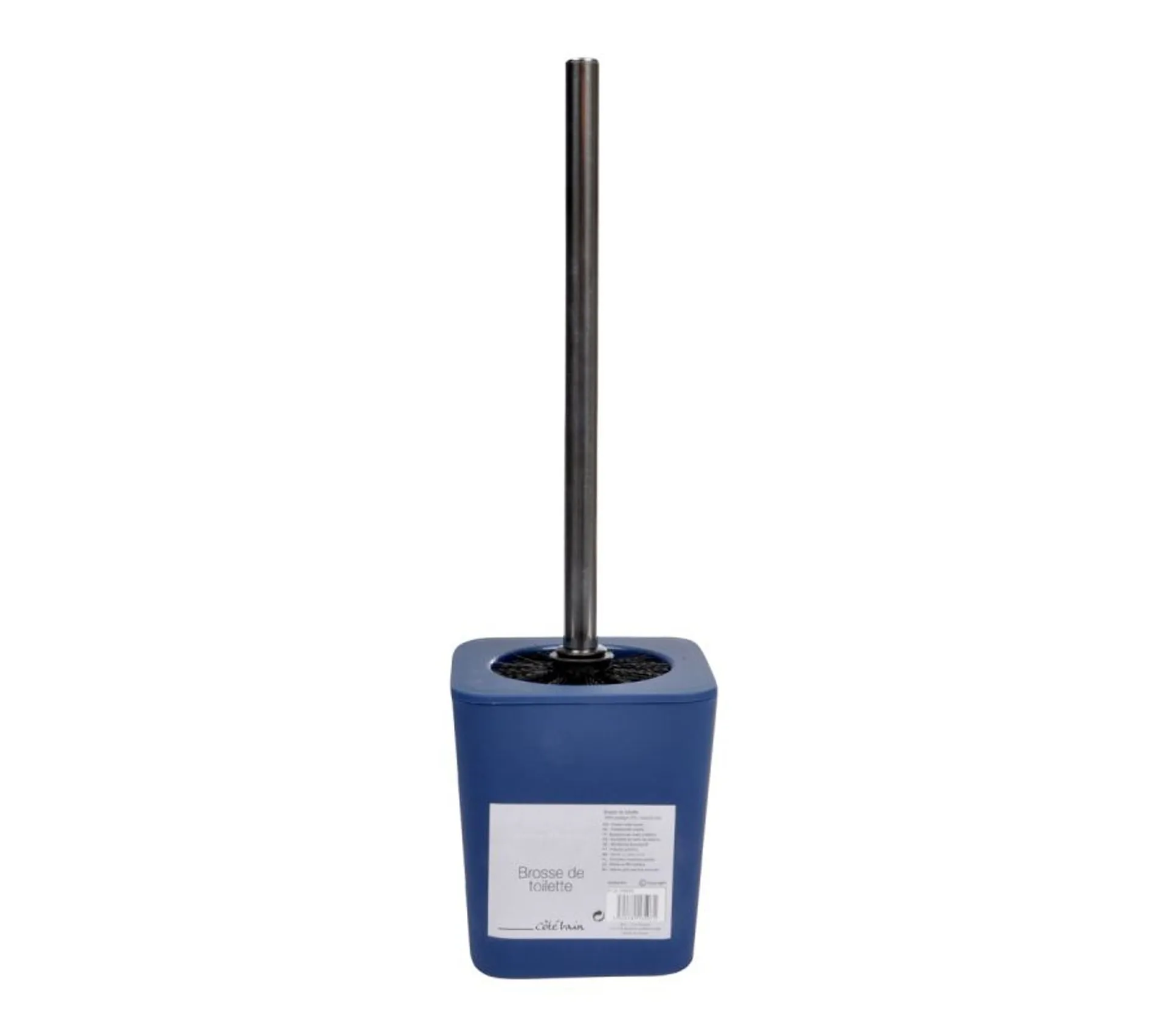 Brosse Wc Soft Touch "vitamine" 39cm Bleu Indigo
