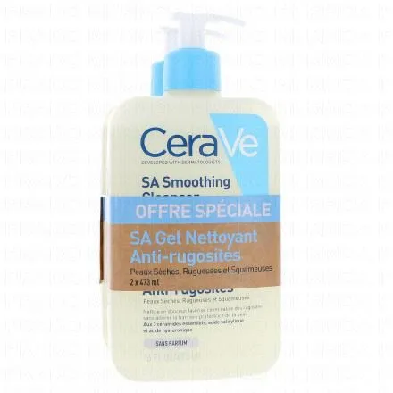 CERAVE SA Gel nettoyant anti-rugosités lot 2 x 473ml