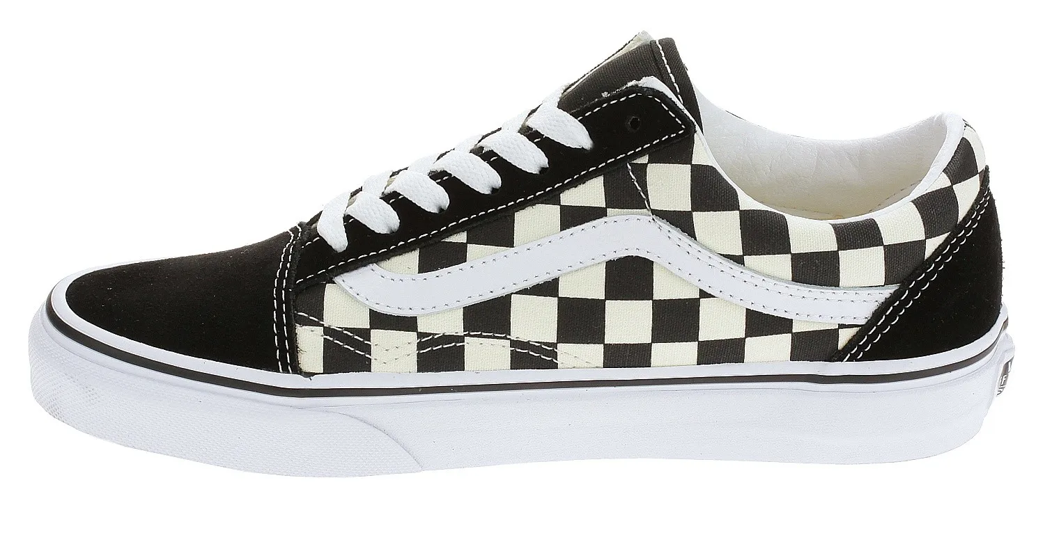 chaussures Vans Old Skool - Primary Check/Black/White