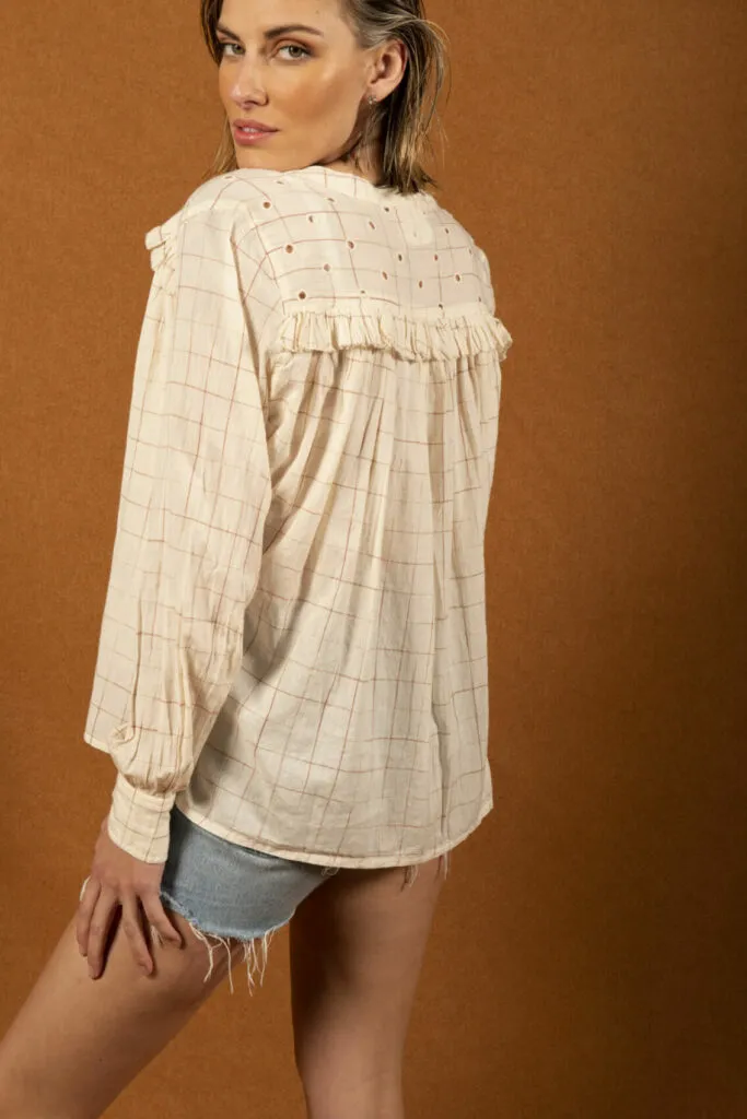 Chemise Ciron Check Camel
