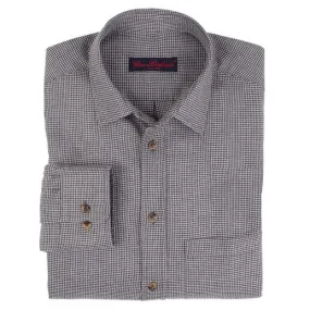 Chemise en flanelle de cachemire, motif Vichy