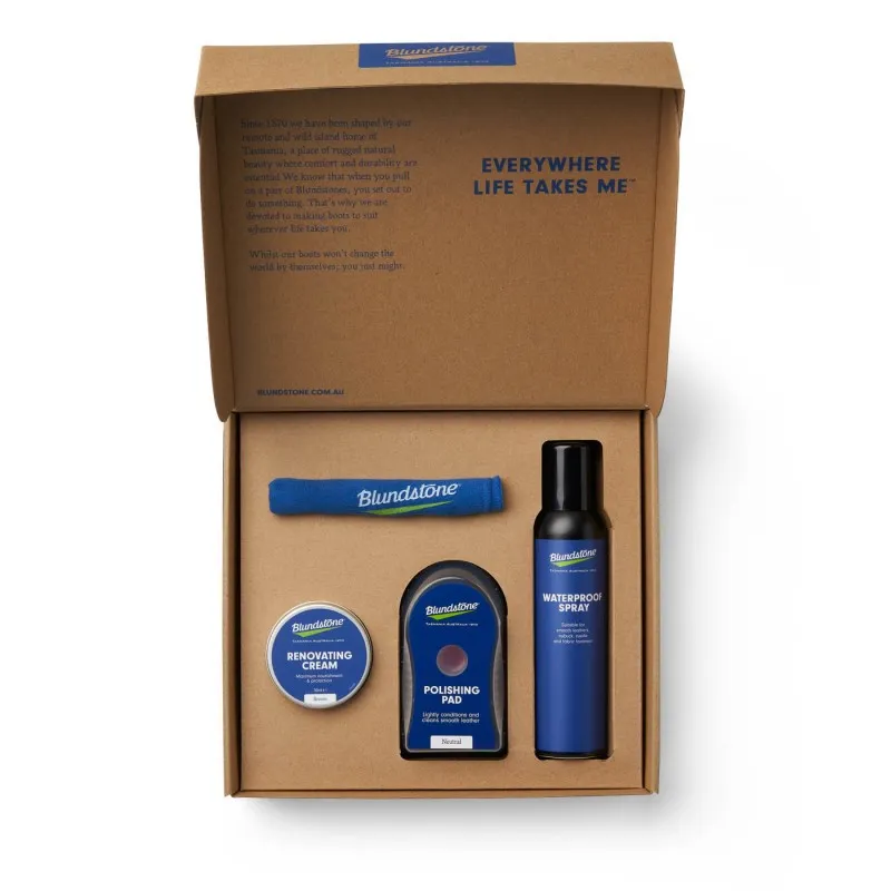 Coffret d'entretien complet pour chaussures Blundstone