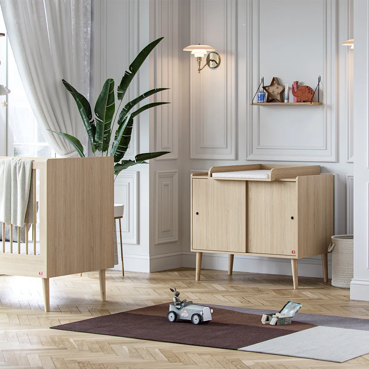 Commode et Plan à Langer Retro - Chêne