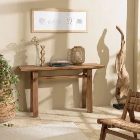 Console 140x40cm en bois de teck recyclé  | 3 Suisses