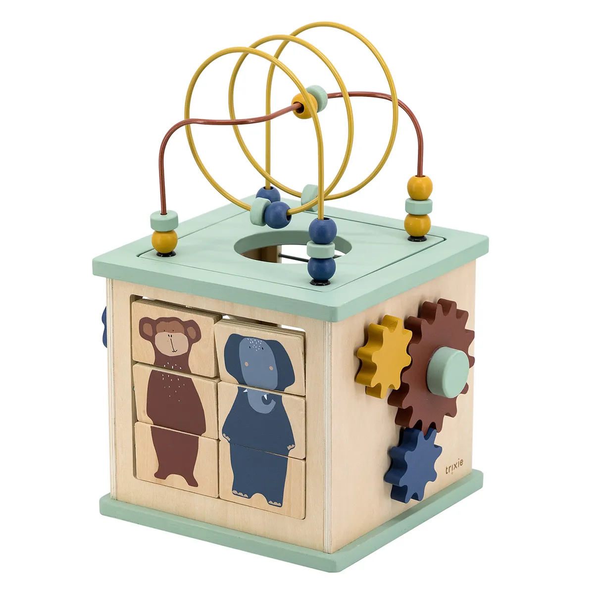 Cube d'Activités 5-en-1 en Bois