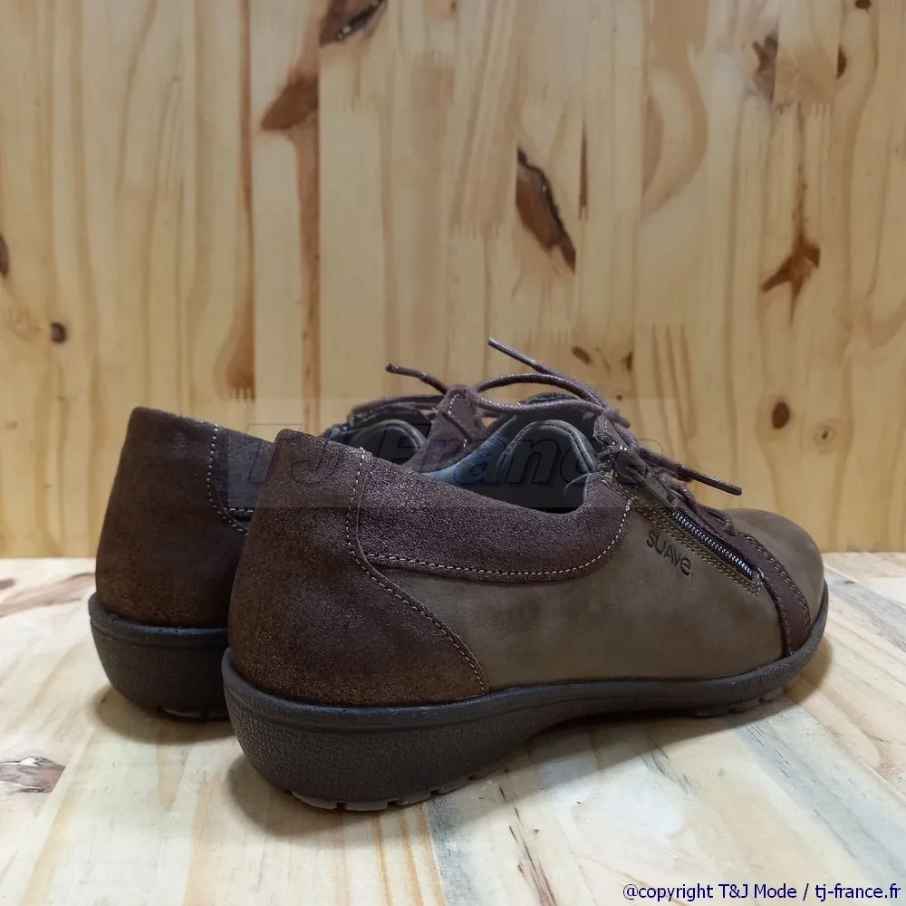 Derby confort femme tout cuir Suave 8069