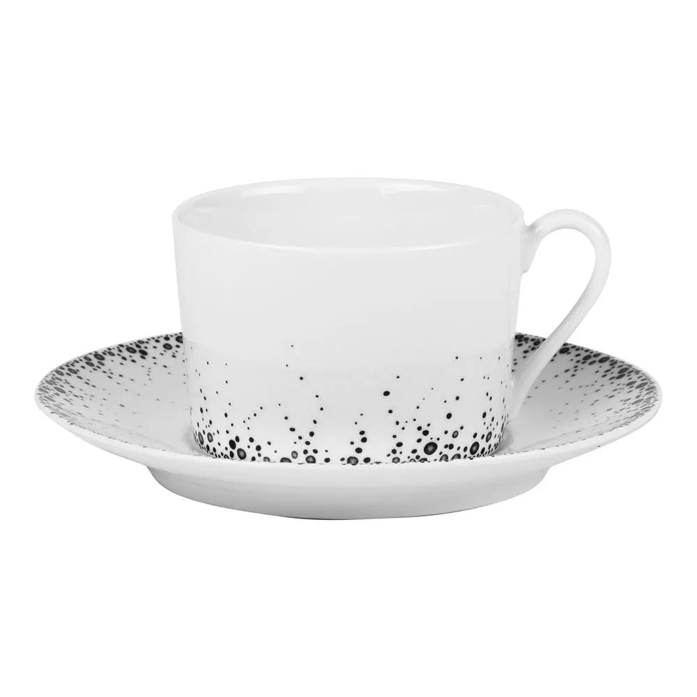 Déjeuner et sa sous-tasse boréalis gris 34cl (lot de 6)