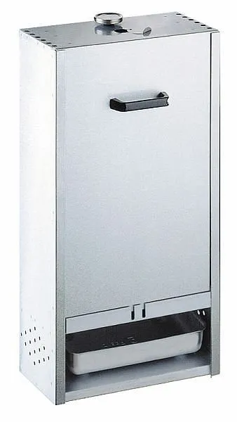 Fumoir Peetz en tôle d&#039;acier aluminisée avec glissière HxLxP: 75cm x 39cm x 28cm 52001 acheter à bas prix 