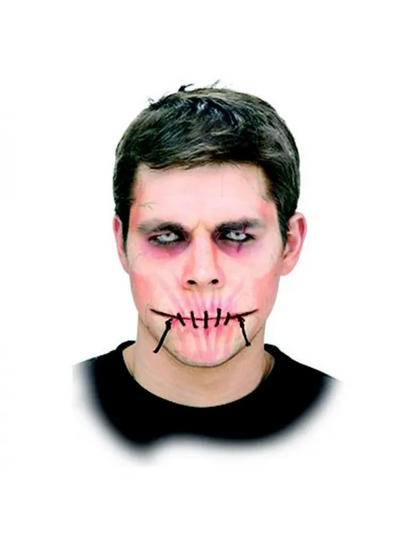 FX Maquillage Halloween bouche cousue