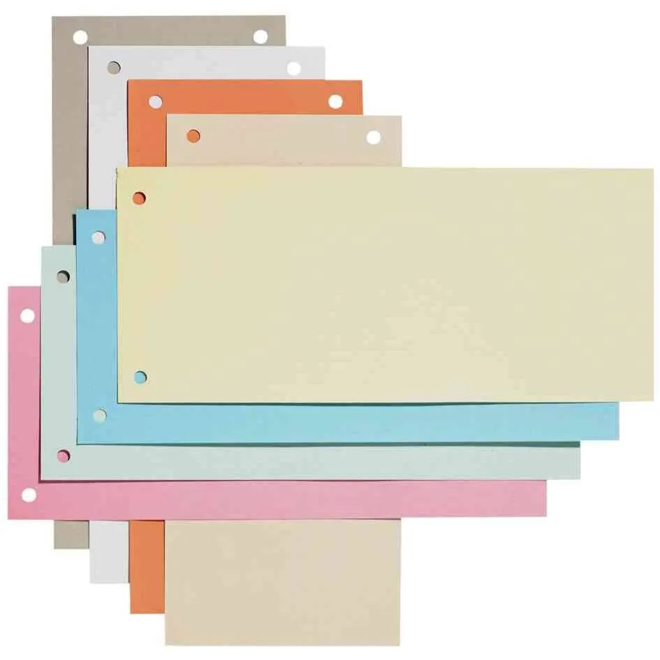 Intercalaires Carton 190g 2 trous 240 x 105mm pour A4 Rouge Pack de 100