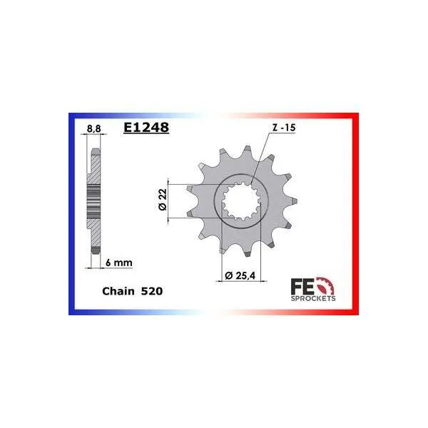 KIT CHAINE FE 530.EXC '08/10 14X45 RX/XW.SR*
