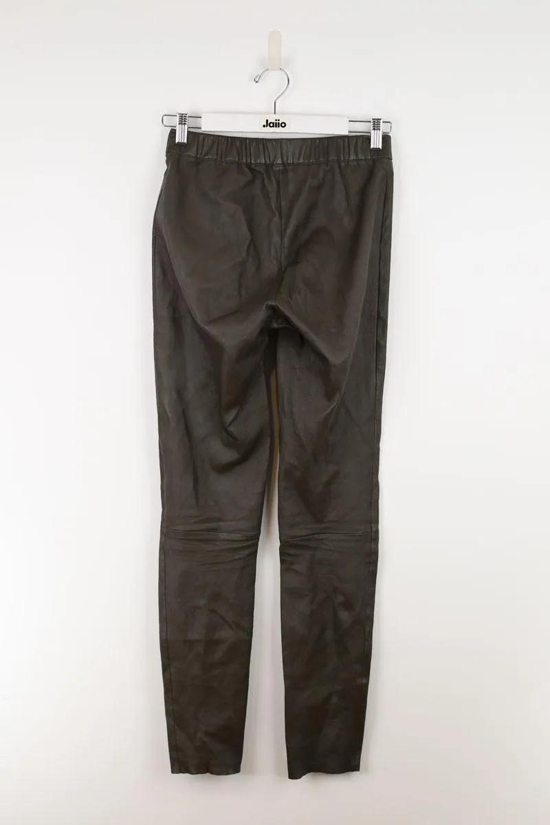 Legging en cuir