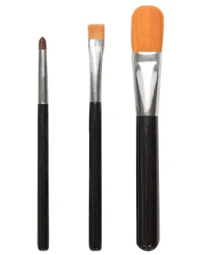 Lot de 3 pinceaux à maquillage : Deguise-toi, achat de Maquillage