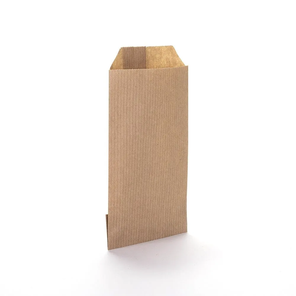 Pochettes cadeaux kraft vergé brun
