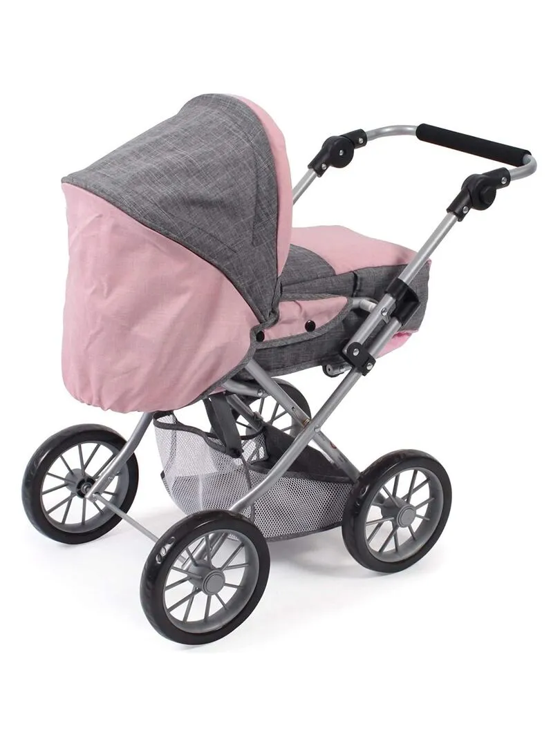 Poussette Smarty Gris Clair Rose - N/A