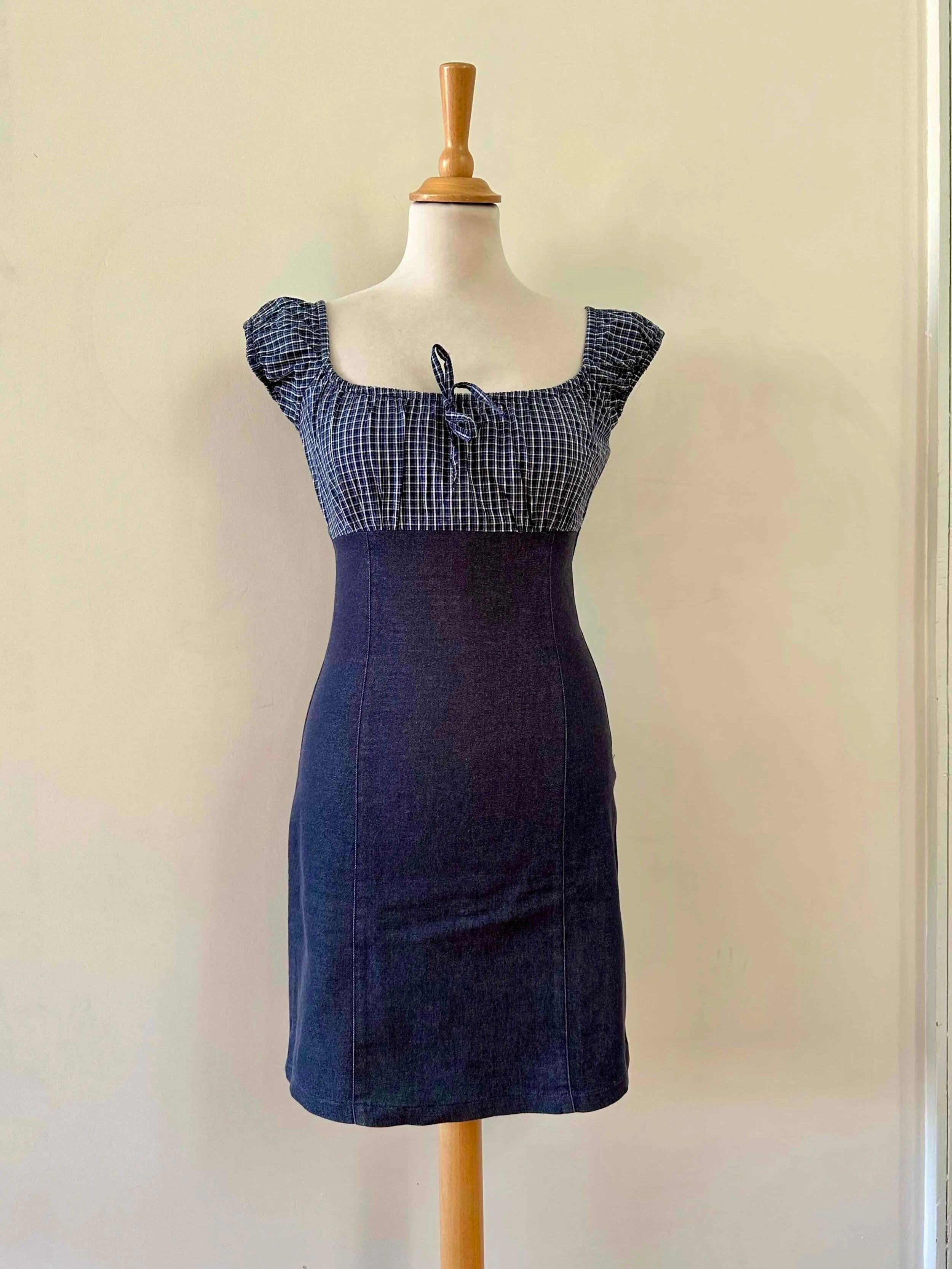 Robe vichy en jean