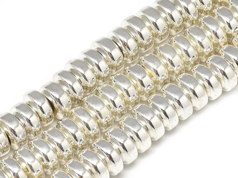 Réalisez des bijoux avec ces perles intercalaires épaisses argentées !