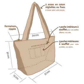 SAC A LANGER PERSONNALISABLE - CIGOGNE