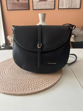 Sac bandoulière David Jones noir