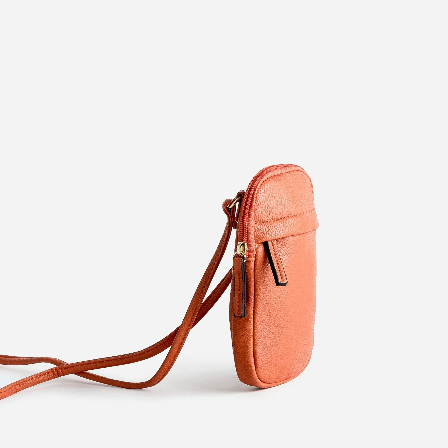 Sac bandoulière orange pour téléphone portable - Pochettes Maroquinerie | ERAM
