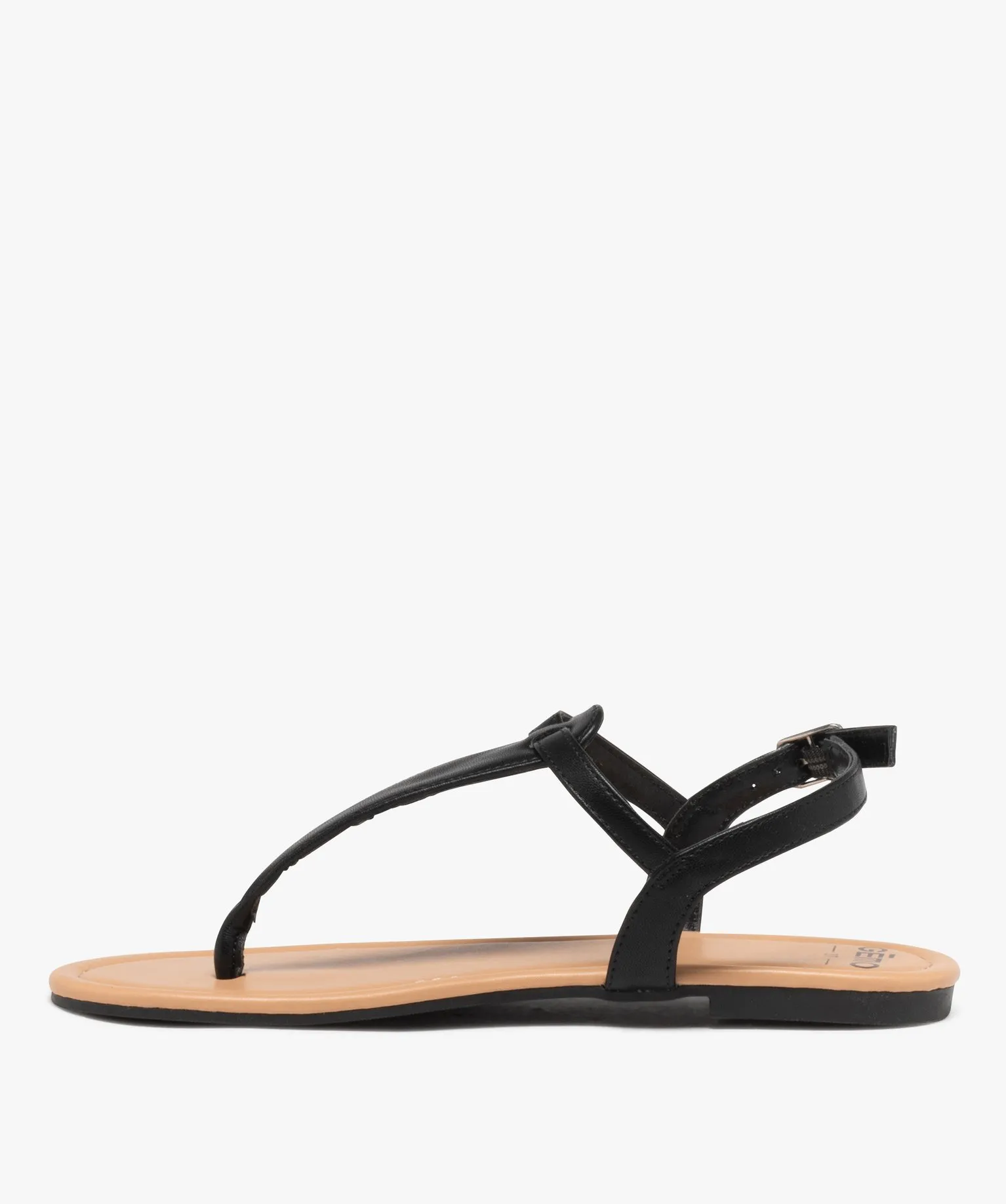 sandales plates a entre-doigts femme noir standard sandales plates et nu-pieds