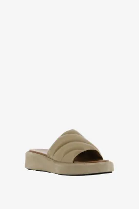 Sandales plates en cuir nappa Bergamo
