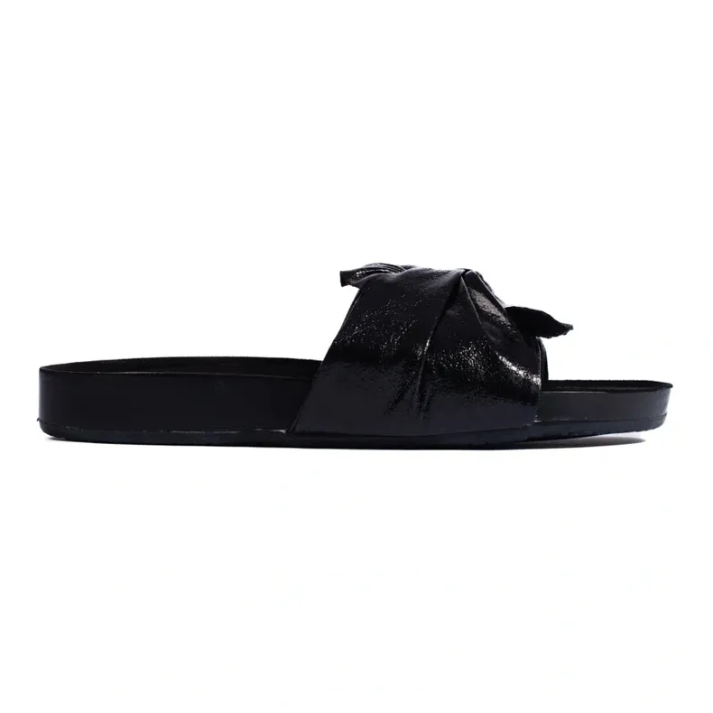 Sandales plates Shelovet noires femmes le noir