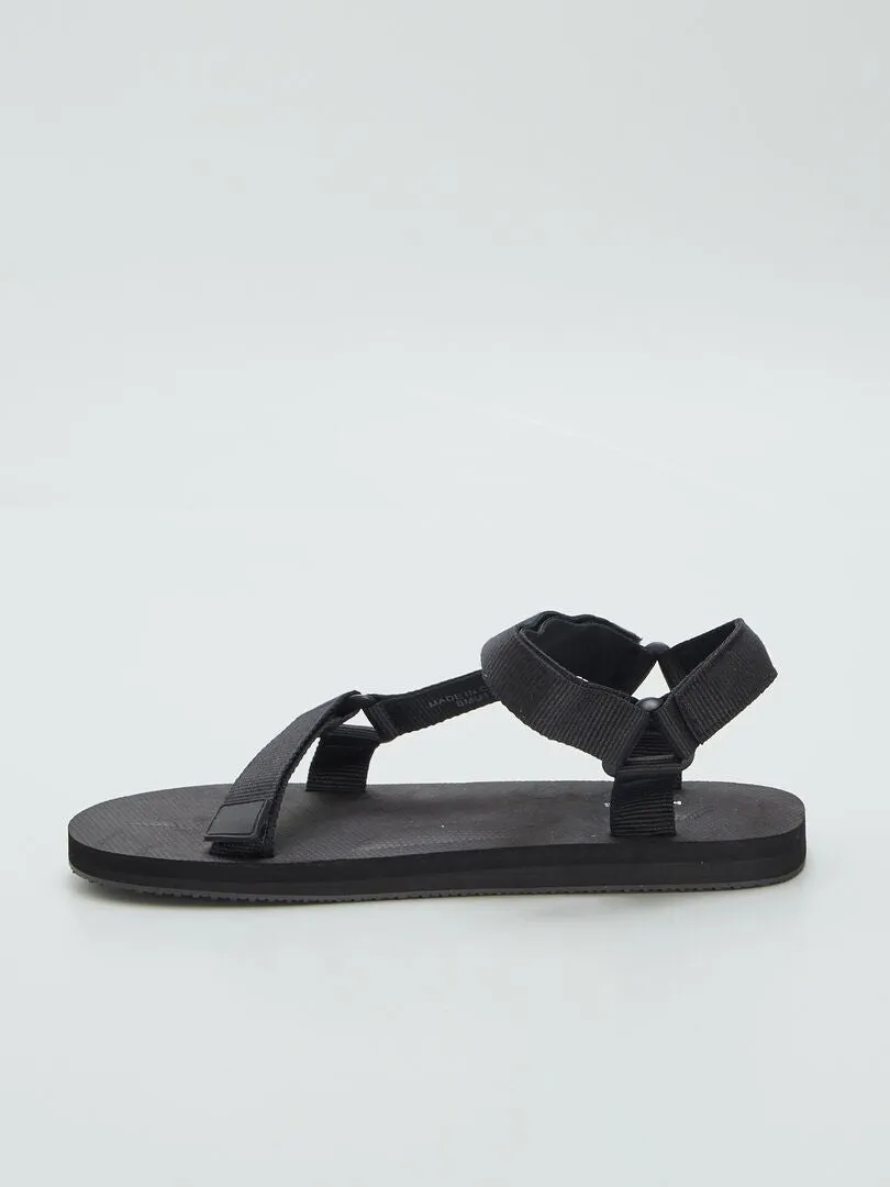 Sandales type trekking - Noir