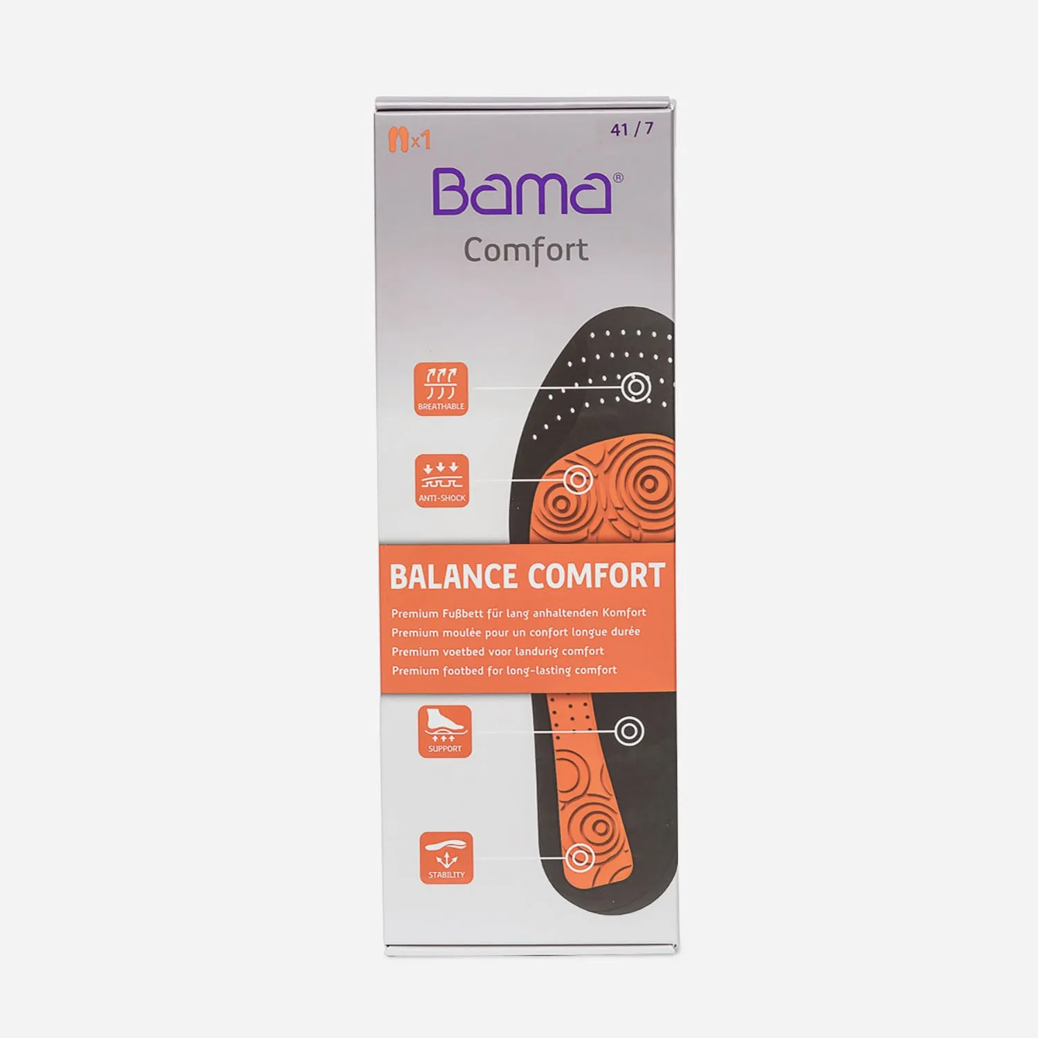 Semelles BAMA Balance Comfort pour homme - Entretien Produits d'entretien | ERAM