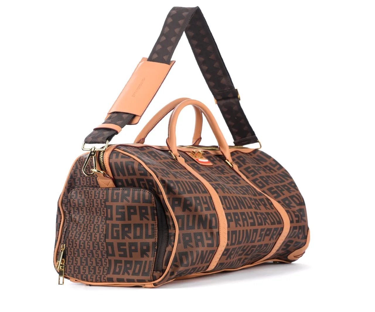Sprayground Sac de sport Henney Money Check marron