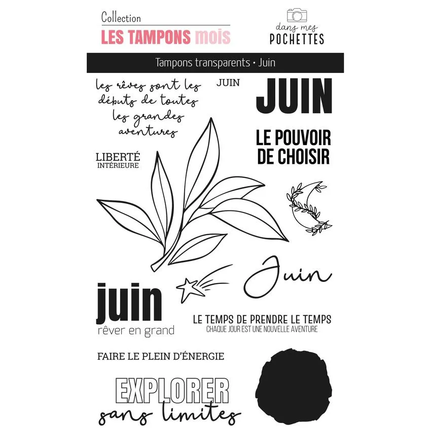 Tampon Clear Dans Mes Pochettes Juin